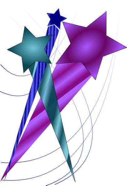 Shooting Stars Clip Art At Vector Clip Art Online Royalty