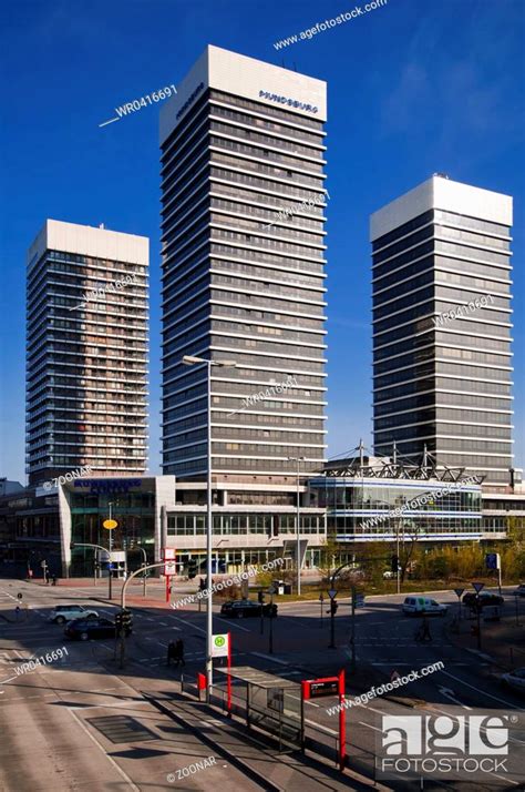 Hamburg Germany Mundsburg Office Buildings Stock Photo Picture And