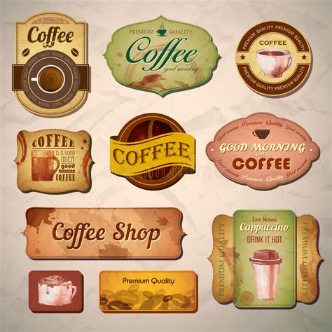 Vintage Coffee Labels Printable