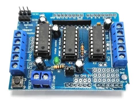 Puente H Shield L293d Control De Motores Arduino Pic Mercadolibre