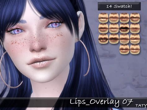 Sims 4 Lip Overlays