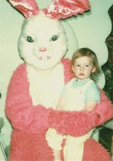 Omg Those Eyes Easter Bunny Pictures Creepy Vintage Vintage Easter