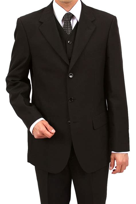 Vitto 3 Piece 3 Button Suit In Black Beyond The Rack Stylish Mens