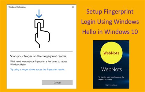 How To Setup Fingerprint Login Using Windows Hello In Windows 10 Webnots