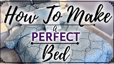 How To Make A Bedperfectly Youtube