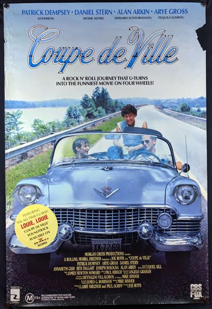 A comedy for everyone who ever struggled to love a brother.or strangle one. movie details. COUPE DE VILLE Poster - Reel Movie Posters