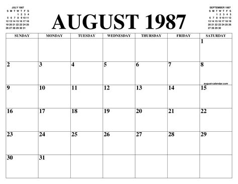 Free Printable August 2021 Calendars August 2022 Calendar Of The