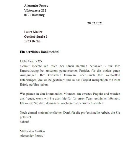 Business Letter In German Deutsch Wtf