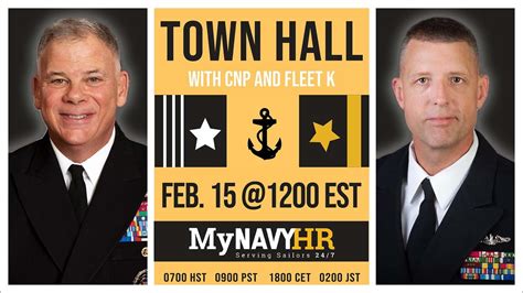 Town Hall Qanda With Cnp And Fleet K Mynavy Hr Hosts Another Town Hall