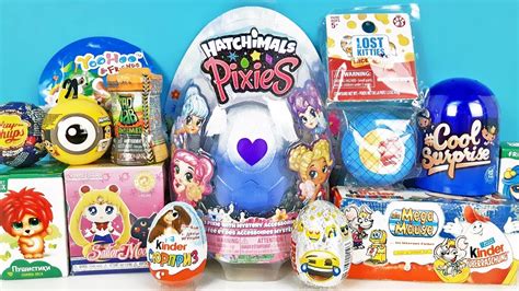 15 Киндер Сюрпризов Unboxing Kinder Surprise Hatchimals Pixies Lost