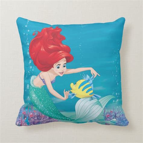 Ariel Besties Rule Throw Pillow