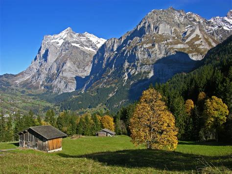 Free Images Bernese Oberland Mountain Landscape