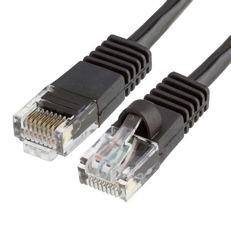 Atmm (corrugated aluminum tape) versions are also available for added crush resistance. RJ45 Cat5e Ethernet LAN Network Black Cable with molded ...