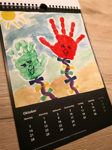 Oktober Diy Jahreskalender Kinder Basteln Kalender Kalender Für