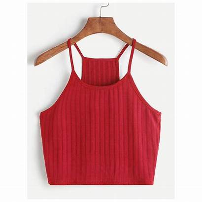 Cami Ribbed Outfits Racer Knit Shein Casual