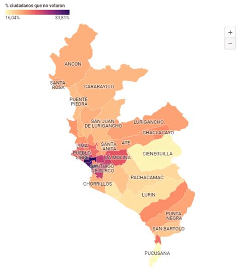 Elecciones 2022 ¿qué Distritos De Lima Metropolitana Registraron Mayor