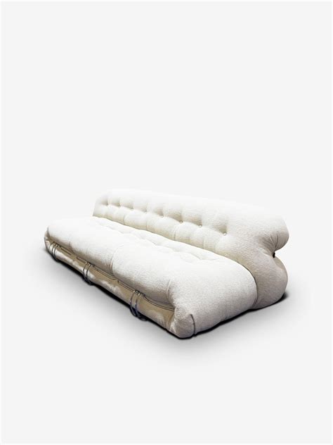Soriana Seater Sofa In Tess Look Bianco By Cassina Northern Region Contemporary Classic
