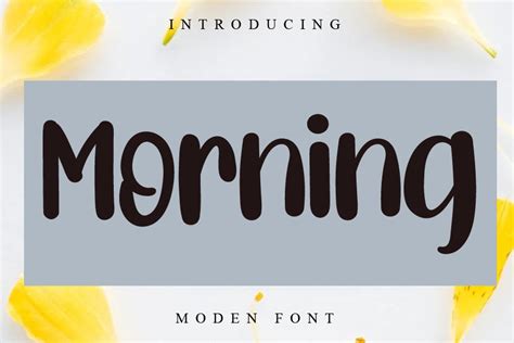 Morning Font By Abbasalam · Creative Fabrica