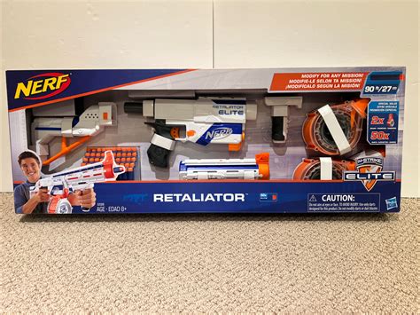 Nerf N Strike Elite Retaliator Blaster With 2 Drum Magazines Darts