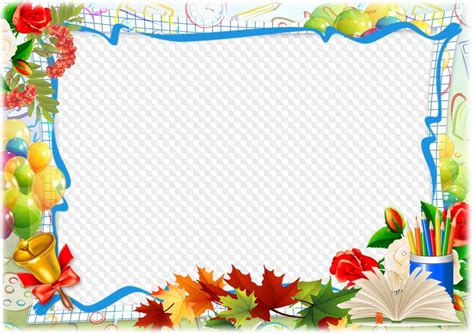 This editor has a large set of beautiful frames and borders to add a frame to a photo, simply open the editor and select your favorite frame from the list (for. School photo frame for a group of students. Transparent ...