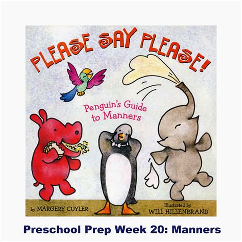 Your Daily Tidbit Preschool Prep Week 20 Manners