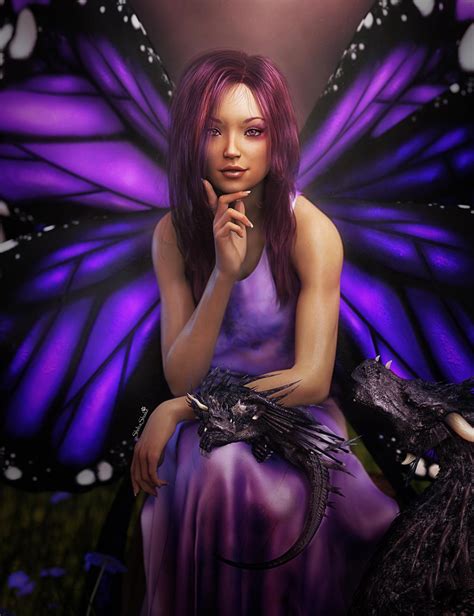 Fairy Girl With Butterfly Wings Fantasy Art By Shibashake On Deviantart