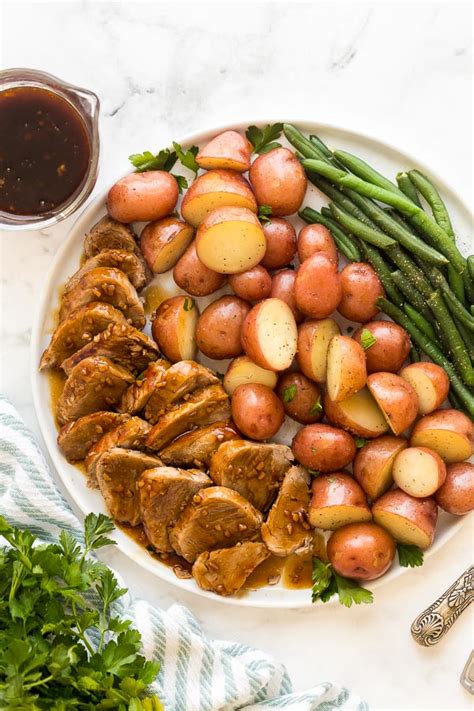 Start by adding some chicken, broth, celery ribs (check out the difference between a rib of celery and a stalk of celery), and onion to the insert pot of your instant pot (or other electric pressure cooker). This Instant Pot Honey Garlic Pork Tenderloin and Potatoes is an easy one pot meal ma ...