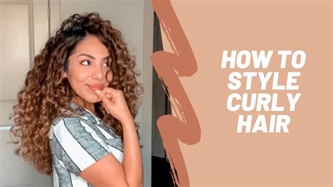 how to style curly hair my curly hair routine 2c 3a curls youtube