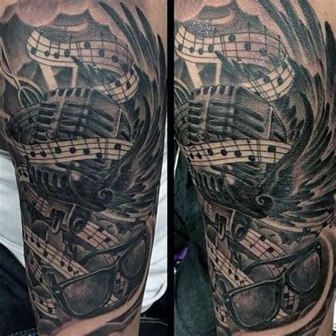 Music tattoos are among the most demanded tattoo designs. 100 Music Tattoos For Men - Manly Designs With Harmony