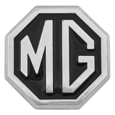 Mg Logo Badge Black With Silver Letters Mgb Gt 1974 1980 Midget 1500