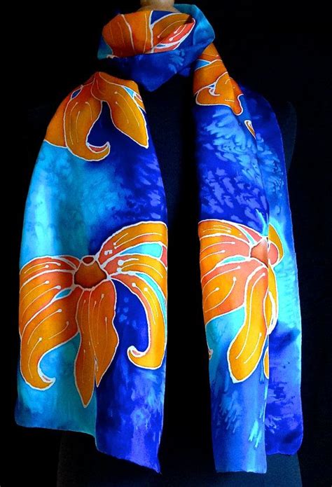 Dazzling 100 Silk Scarf With Flowers In By Fantasticpheasant 3500