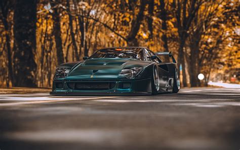 Wallpaper Car Vehicle Black Cars Ferrari F40 1920x1201