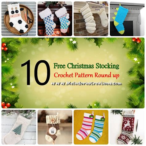 Free Christmas Stocking Crochet Patterns Round Up Meladora S Creations