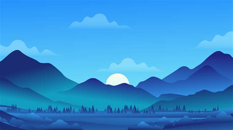 Minimal Landscape 4k Wallpaper