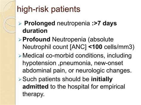 Febrile Neutropenia Approach And Treatment Ppt