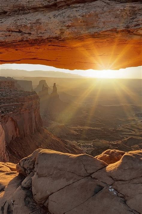 Rocks Canyon Cave Sun Rays 640x960 Iphone 44s