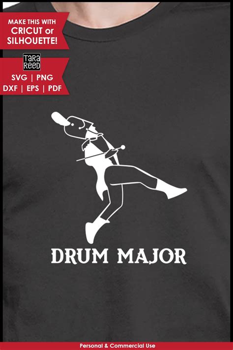 Drum Major Silhouette For Crafters