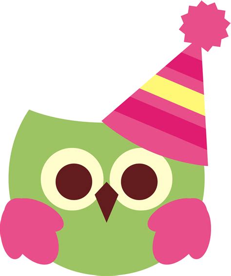Owl Birthday Clip Art Party Owl Clip Art Printablegufetti Owl Clip