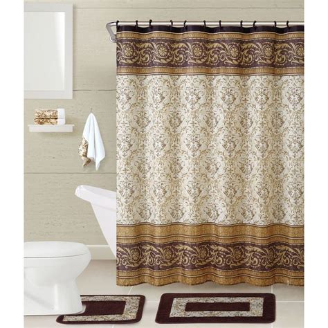 Shop ebay for great deals on bath mats, rugs & toilet cover sets. Shower Curtain Set 17 Pc Complete Bathroom Decor Rugs ...
