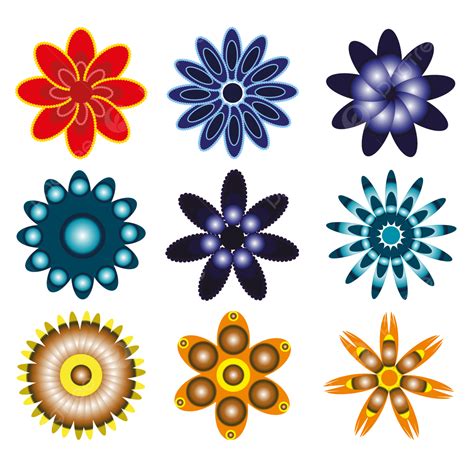 Simple Flower Vector Illustration Drawing Flower Vector Png And