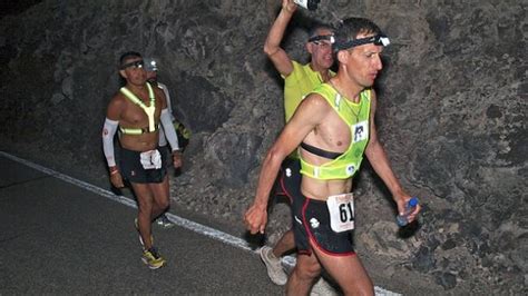Competitors Run Through The Night In The Badwater Ultramarathon Through