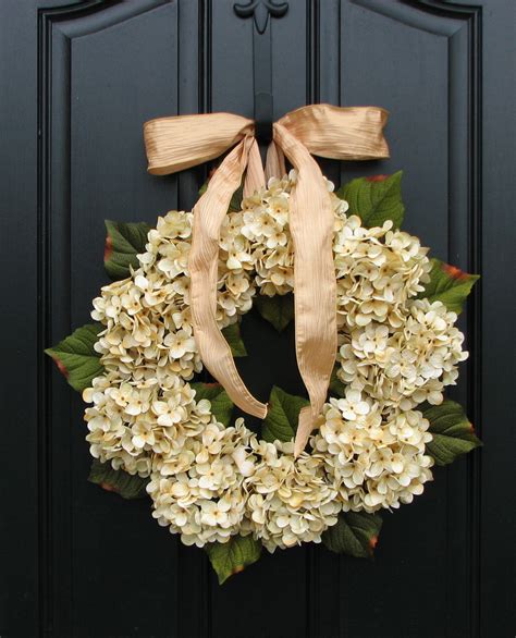Hydrangea Wreaths Fall Wedding Decor Wedding Wreaths