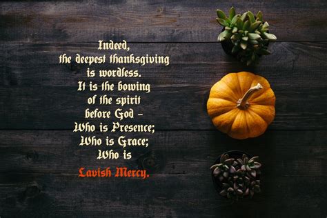 Reflection For Thanksgiving Lavish Mercy