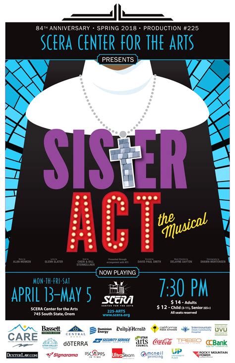 Sister Act Scera Sister Act Musical Sister Act Broadway Posters