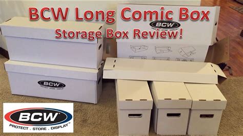 Bcw Long Comic Book Storage Box Review Youtube