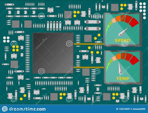 Semiconductor Electronic Components Assembled On Printed Circuit Stock