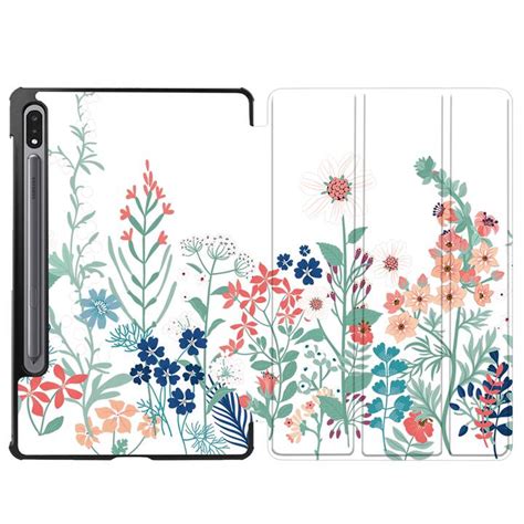 Eg Klapp Hülle Für Samsung Galaxy Tab S7 Fe 12 4 2021 Grüne Blumen Interdiscount