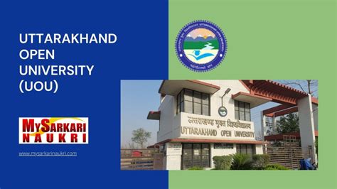 Uttarakhand Open University Uou Recruitment Mysarkarinaukri En