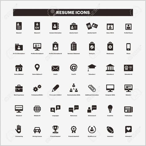 Resume Icon Templates