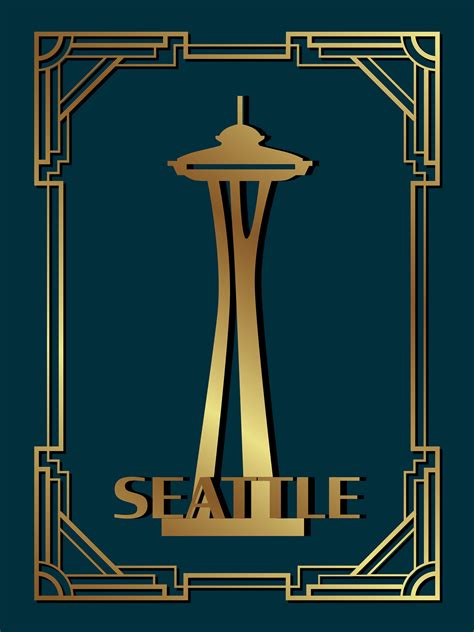 Art Deco Seattle Pdf Digital Download Etsy